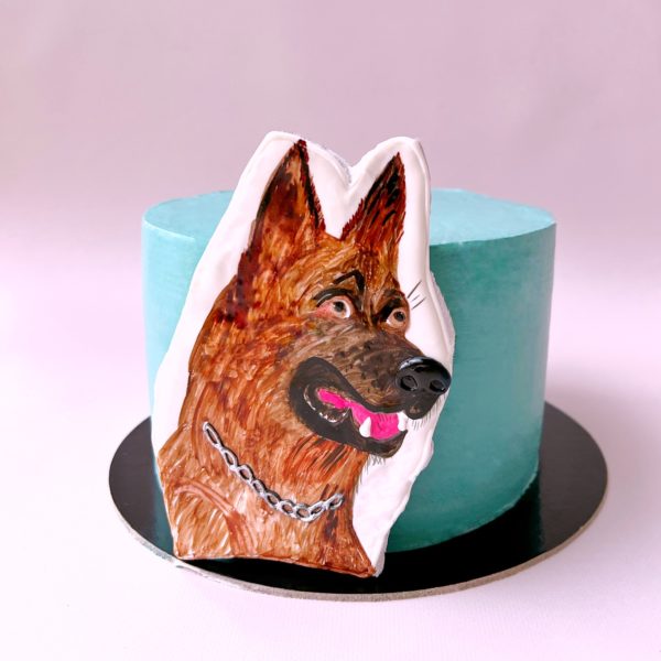 Торт "Собака на торте"
