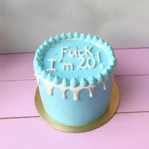 Торт "Fuck, I'm 20!"